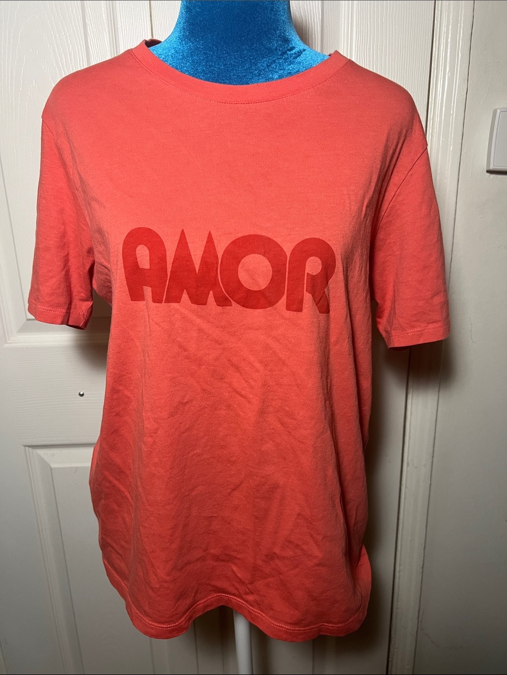Sezane x Maddy Nye “AMOR” Short Sleeve Tee,Women’s Medium